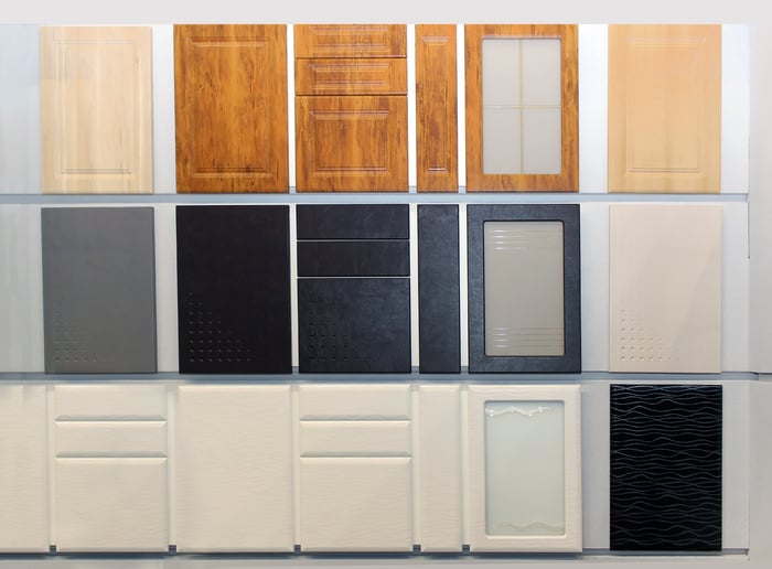 Wooden cabinets door samples